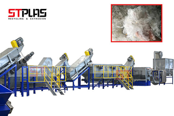 440v พลาสติก PP PE ฟิล์มราวตากผ้าการรีไซเคิลเศษซากการผลิตการอบแห้งแบบบด